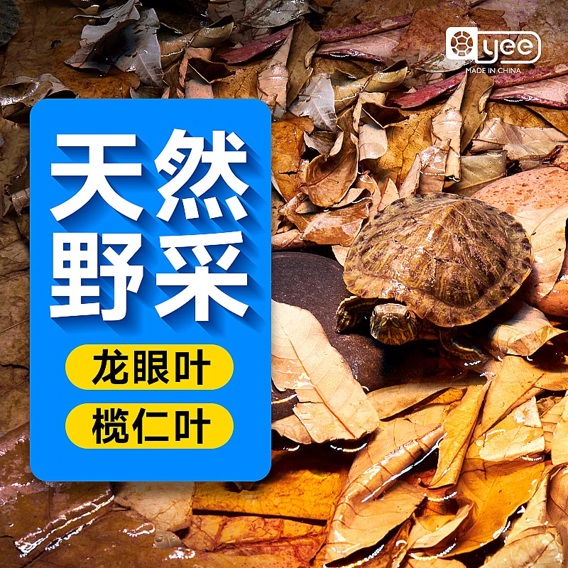 YEE乌龟鱼缸养龟龙眼叶懒人叶降酸斗鱼缸ph值调节龟缸躲避免煮