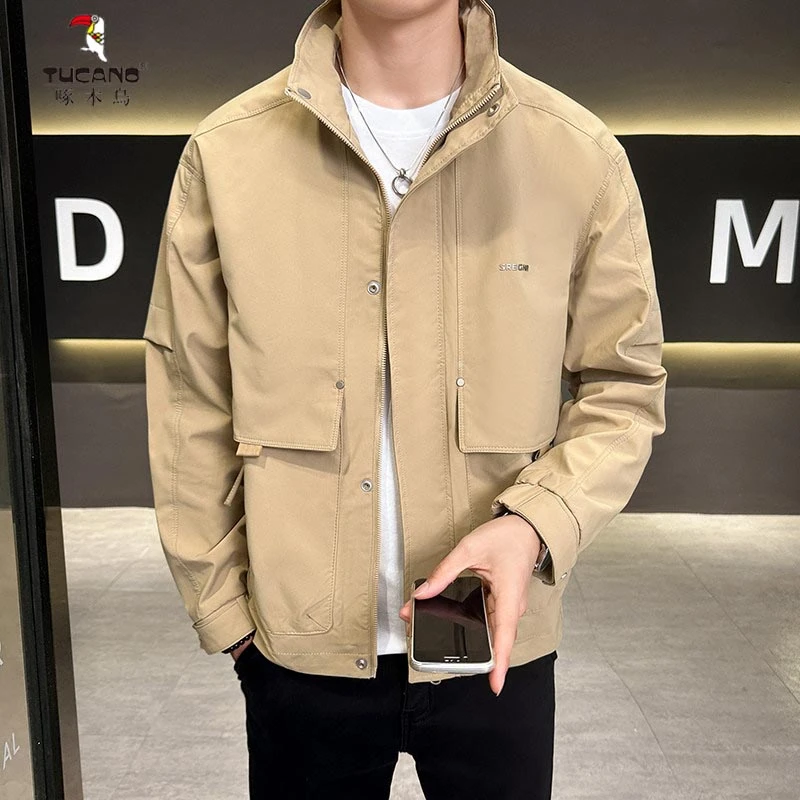 TUCANO/啄木鳥2025款秋季立领时尚男士春款简约夹克青年外套上衣