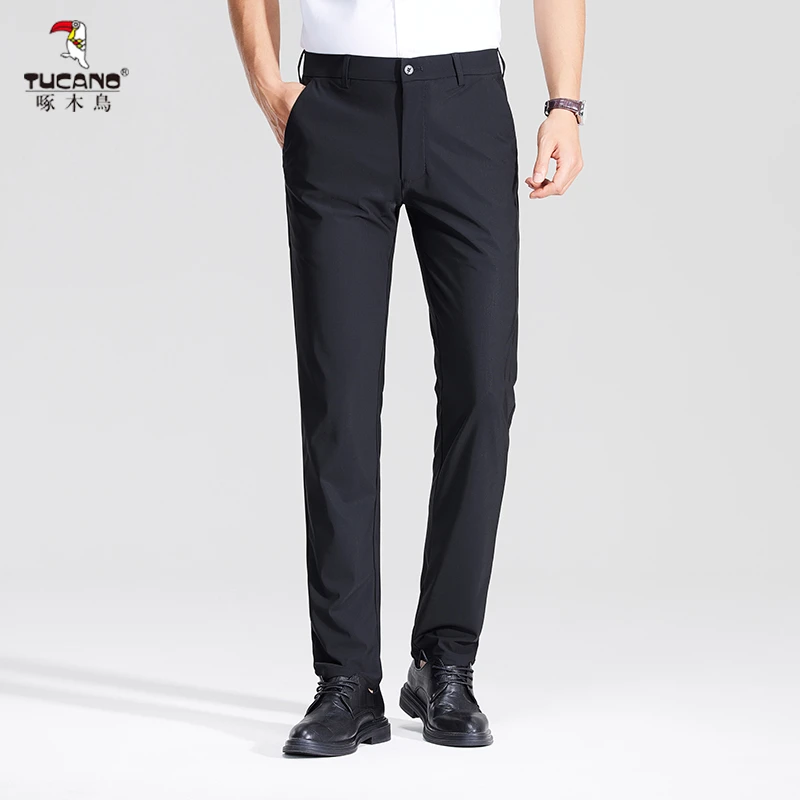 TUCANO/啄木鳥2025新款气质休闲运动男士直筒百搭韩版潮流长裤