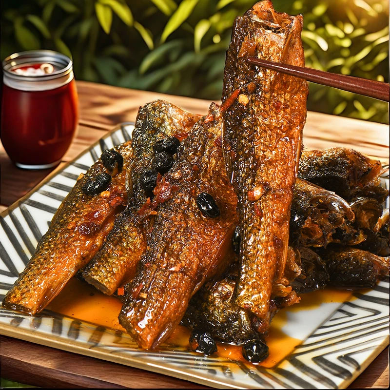 湖南长沙特产香辣手撕鱼下饭菜罐装开胃菜即食下饭菜熏鱼东江鱼