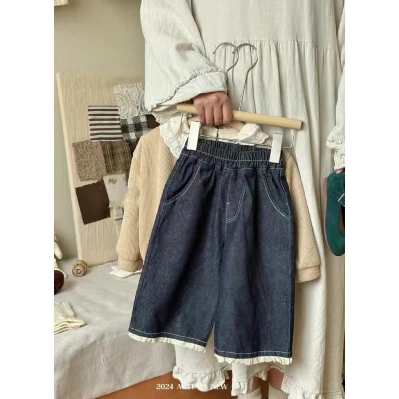 a1085cc 花边牛仔裤