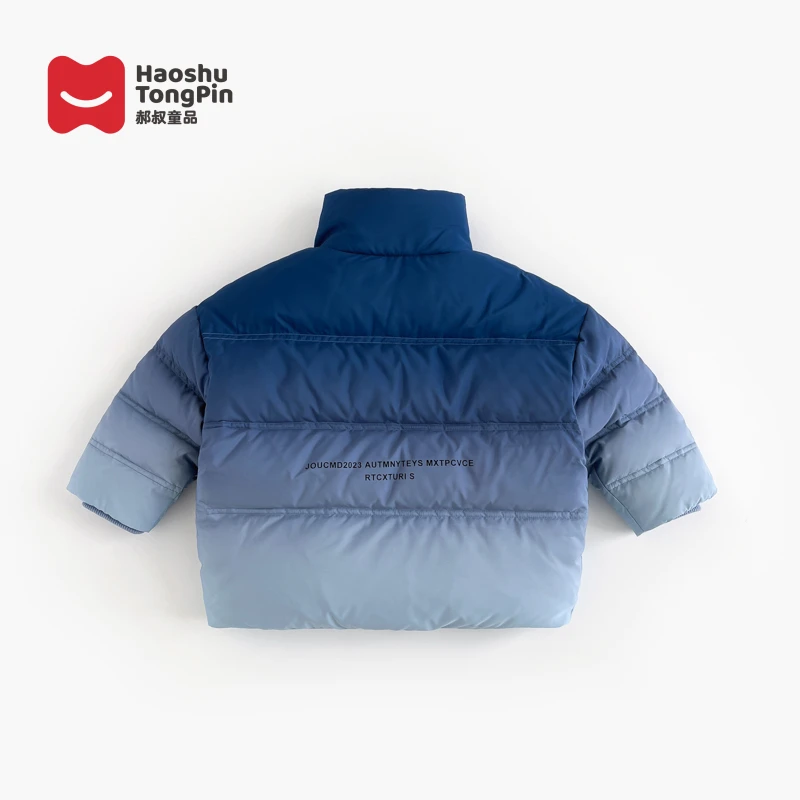 郝叔童品XK3408儿童羽绒服冬季男女童韩版洋气潮酷渐变保暖冬装