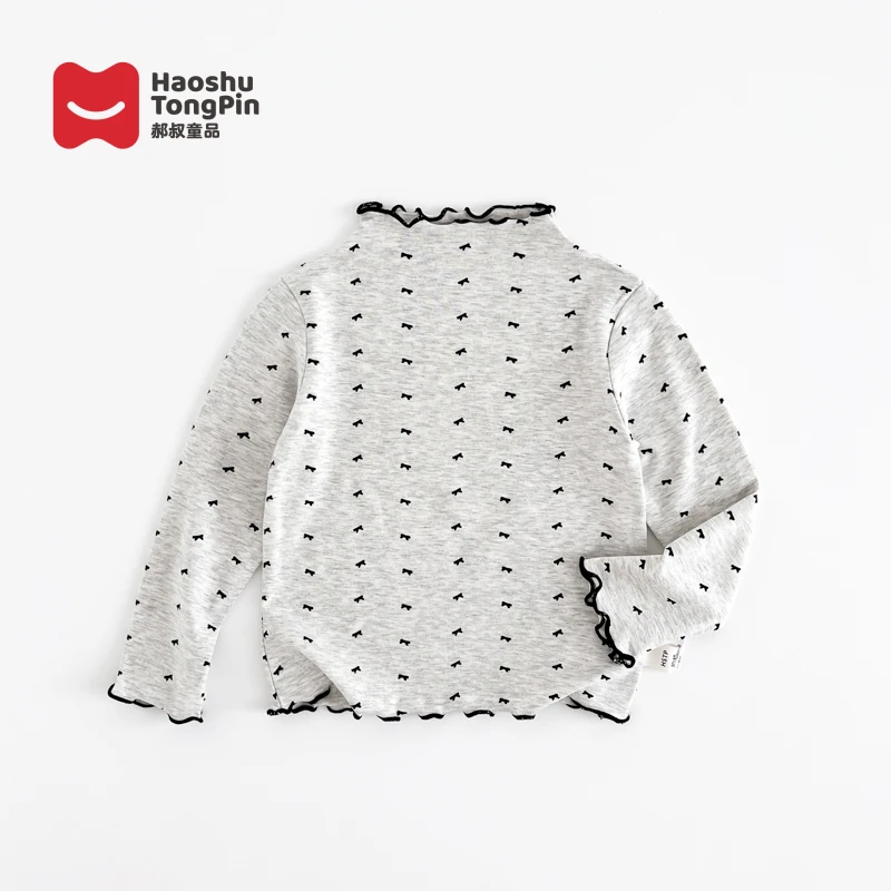 郝叔童品秋装新款儿童打底衫2024百搭洋气女宝打底衫HL4338