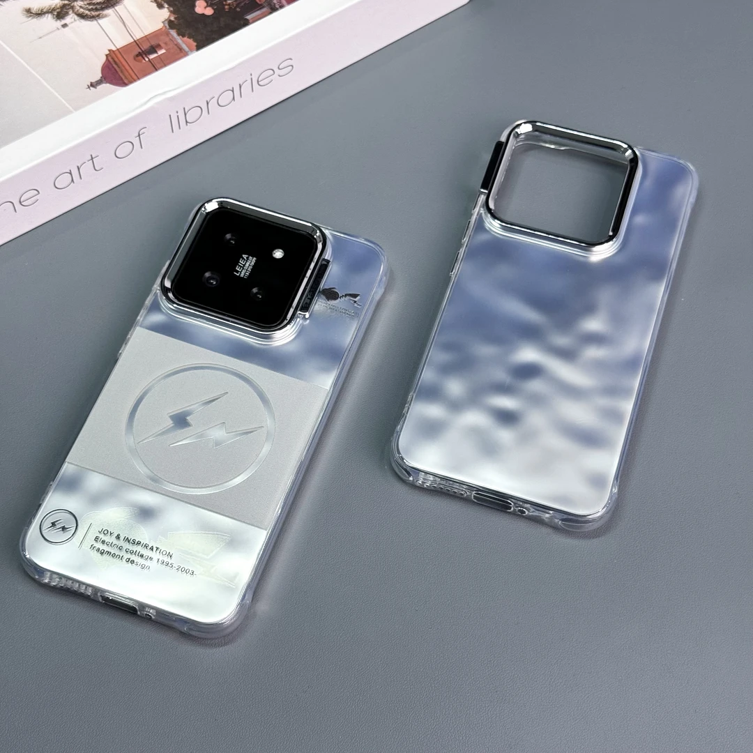 百搭适用小米14水波纹闪电皮卡丘手机壳 14pro小众创意防摔保护套