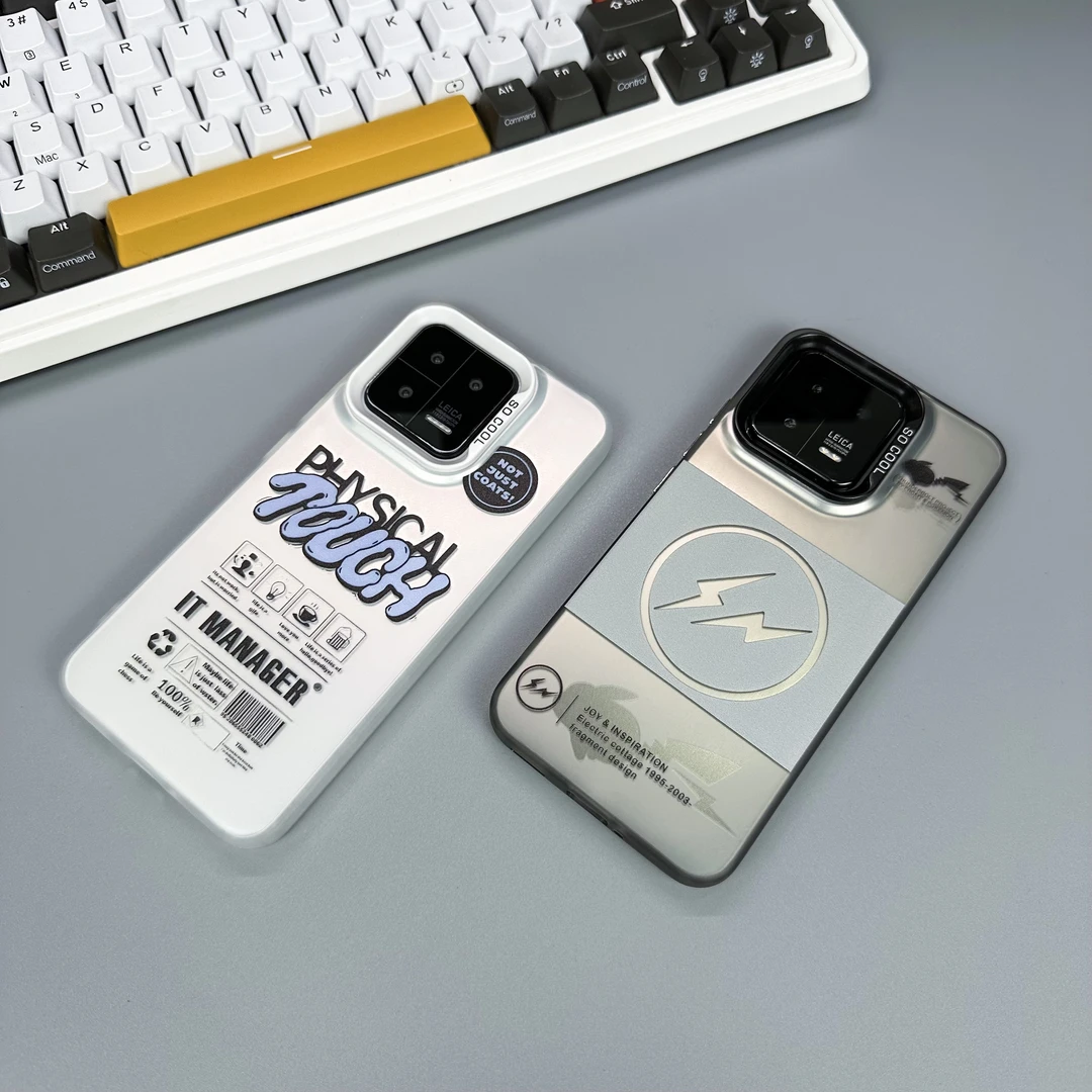 百搭小米15彩银闪电皮卡丘ins个性定制手机壳15pro个性标签简约壳