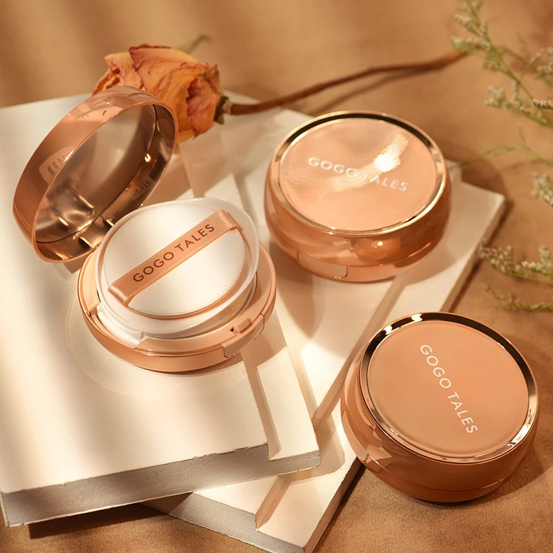 gogotales戈戈舞轻润持妆气垫霜轻薄水润粉底液BB霜带替换装GT171