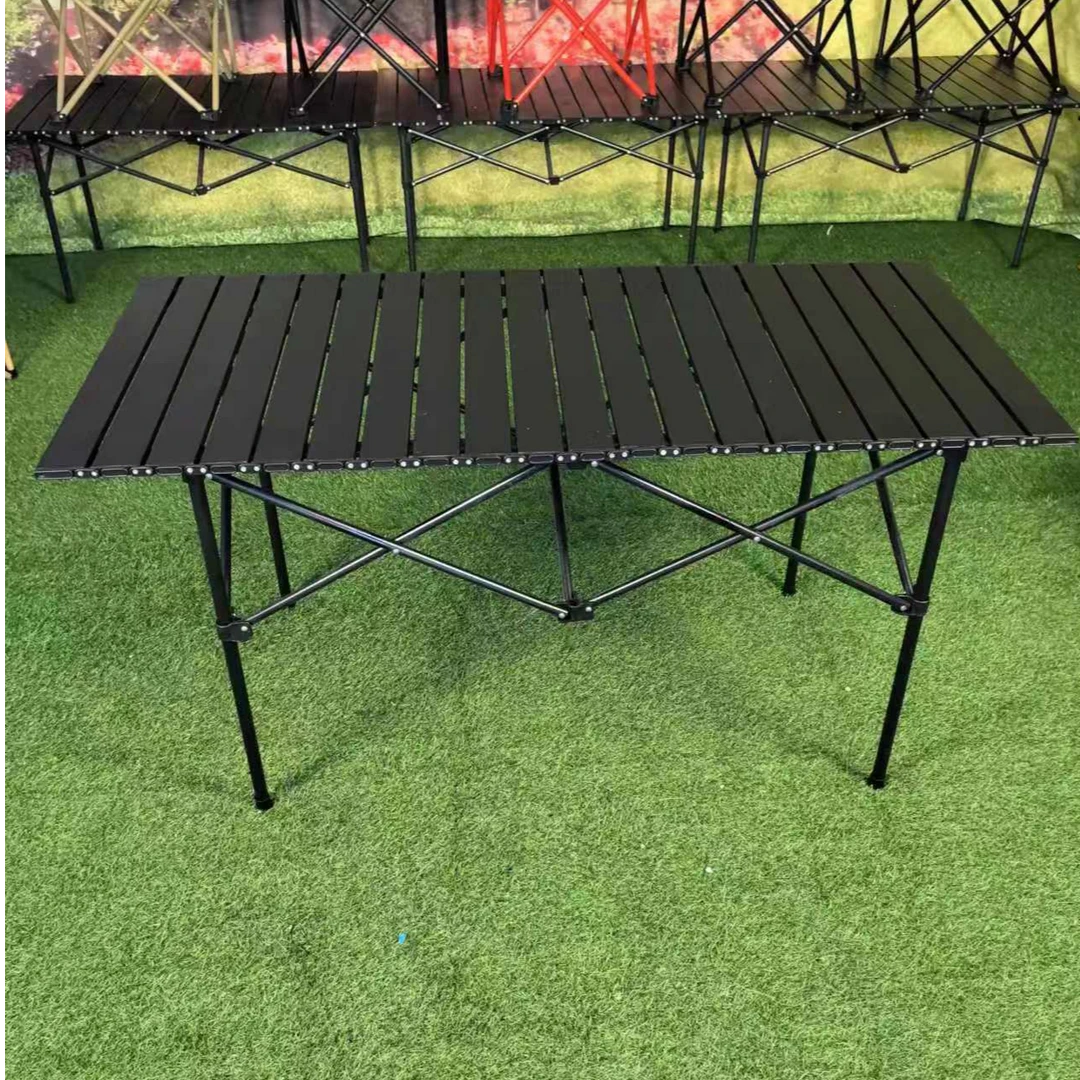 户外便捷120cm折叠桌摆摊露营休闲桌子多用途野餐蛋卷桌