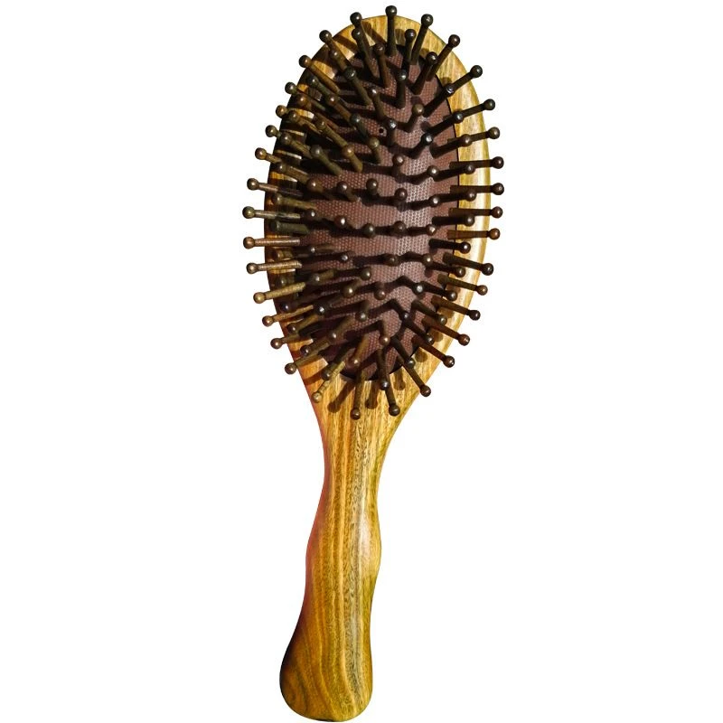 绿檀气囊梳家用卷发长发新款防静电高档正宗专用头部高贵