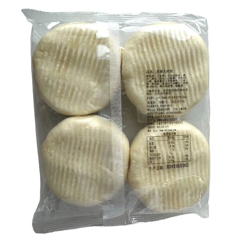 合家福老面大肉包320g/袋