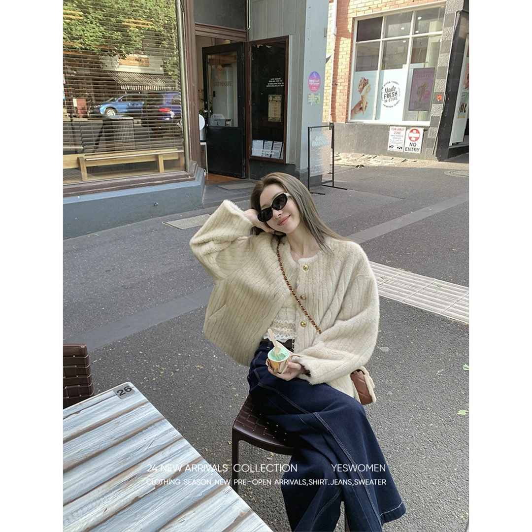 YESWOMEN【DA】中古环保D系列千金感华贵触感细腻外套XY60410A4010