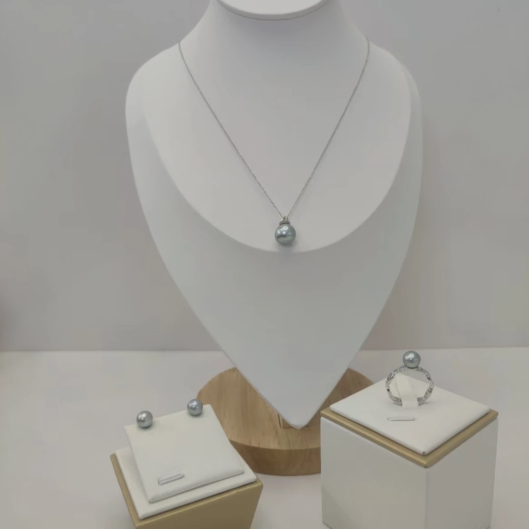 【龙总专属】喜马拉雅特选铂金灰吊坠+戒指+耳钉经典时尚多样性发货