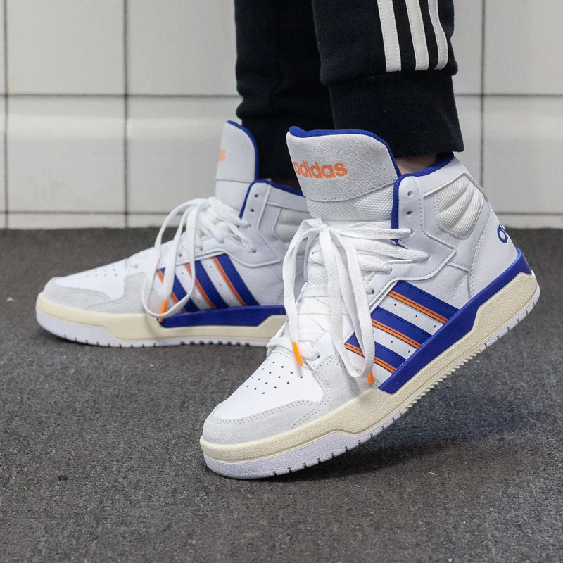 正品Adidas阿迪达斯男子秋冬季高邦时尚百搭运动休闲板鞋FW3454