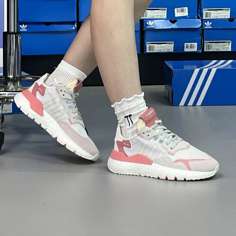 Adidas阿迪达斯三叶草NITEJOGGER女款缓震夜行者休闲跑鞋 FY3103