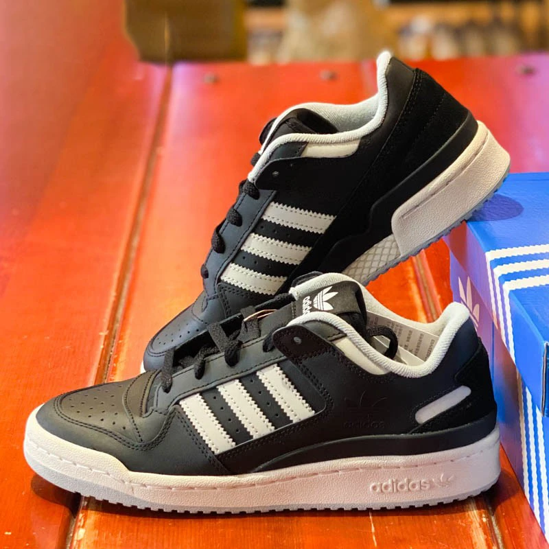 正品Adidas阿迪达斯三叶草Forum Low秋冬复古运动休闲板鞋 IE7218