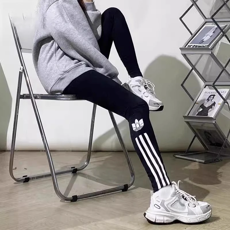 （直播断码专属）Adidas阿迪达斯三叶草 女款百搭紧身打底裤 GT8461