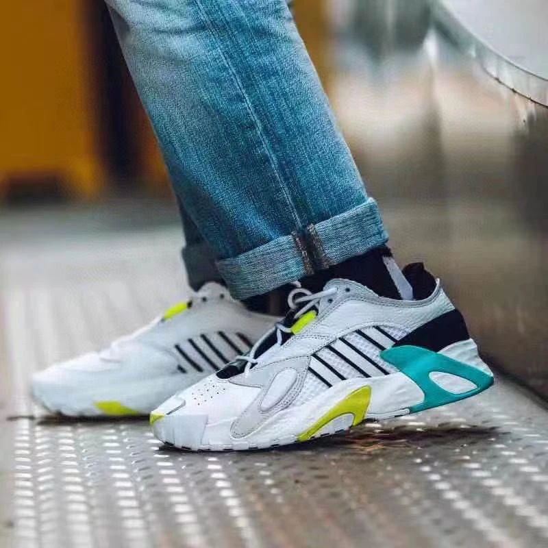 Adidas阿迪达斯三叶草Streetball缓震防滑运动休闲老爹鞋 EG2994