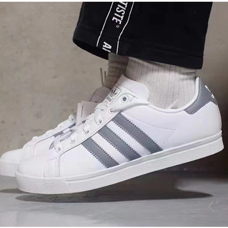 Adidas阿迪达斯三叶草COASTSTAR情侣夏季低帮运动休闲板鞋EE6196