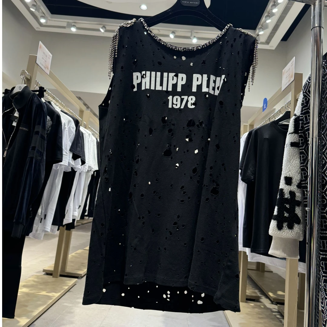 Philipp PleinPHILIPP PLEIN镂空黑色T恤 M码