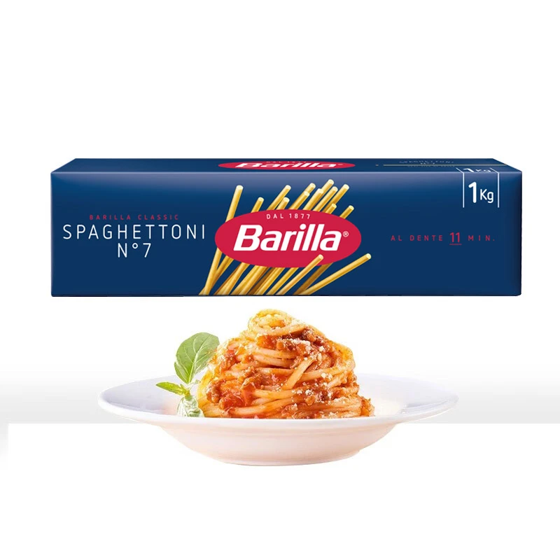 Barilla/百味来进口传统意大利粗面n.7-1000g 进口意粉意面西餐