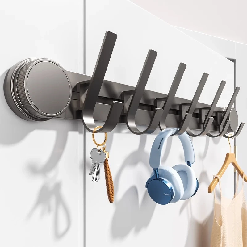 吸盘门后挂钩免打孔粘钩入户门挂衣架强力承重挂钩收纳壁挂排钩