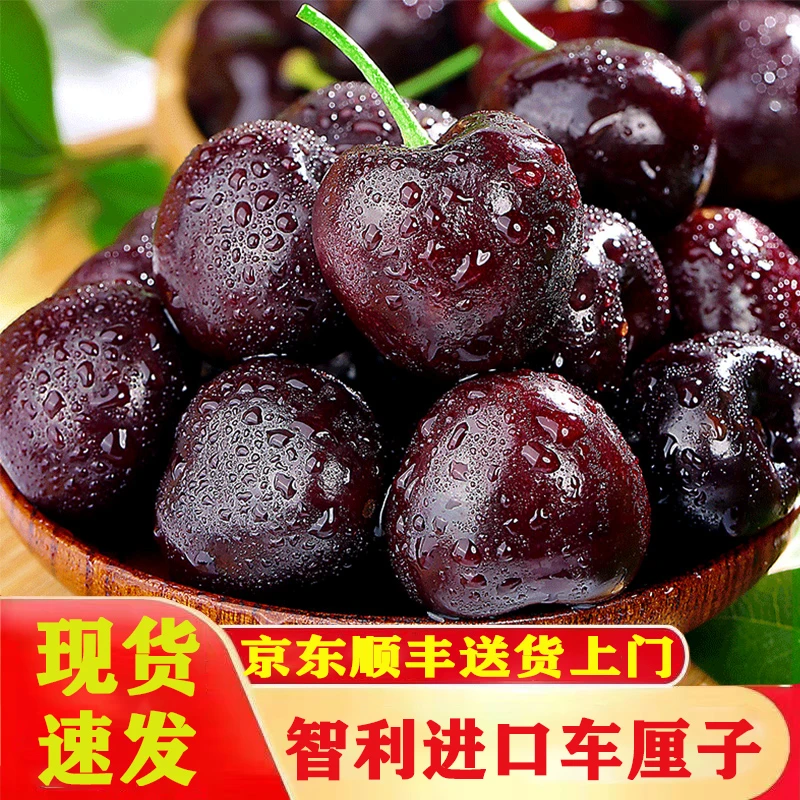 【现货速发】智利进口车厘子发货2斤礼盒新鲜3J海运起H 内附果径卡