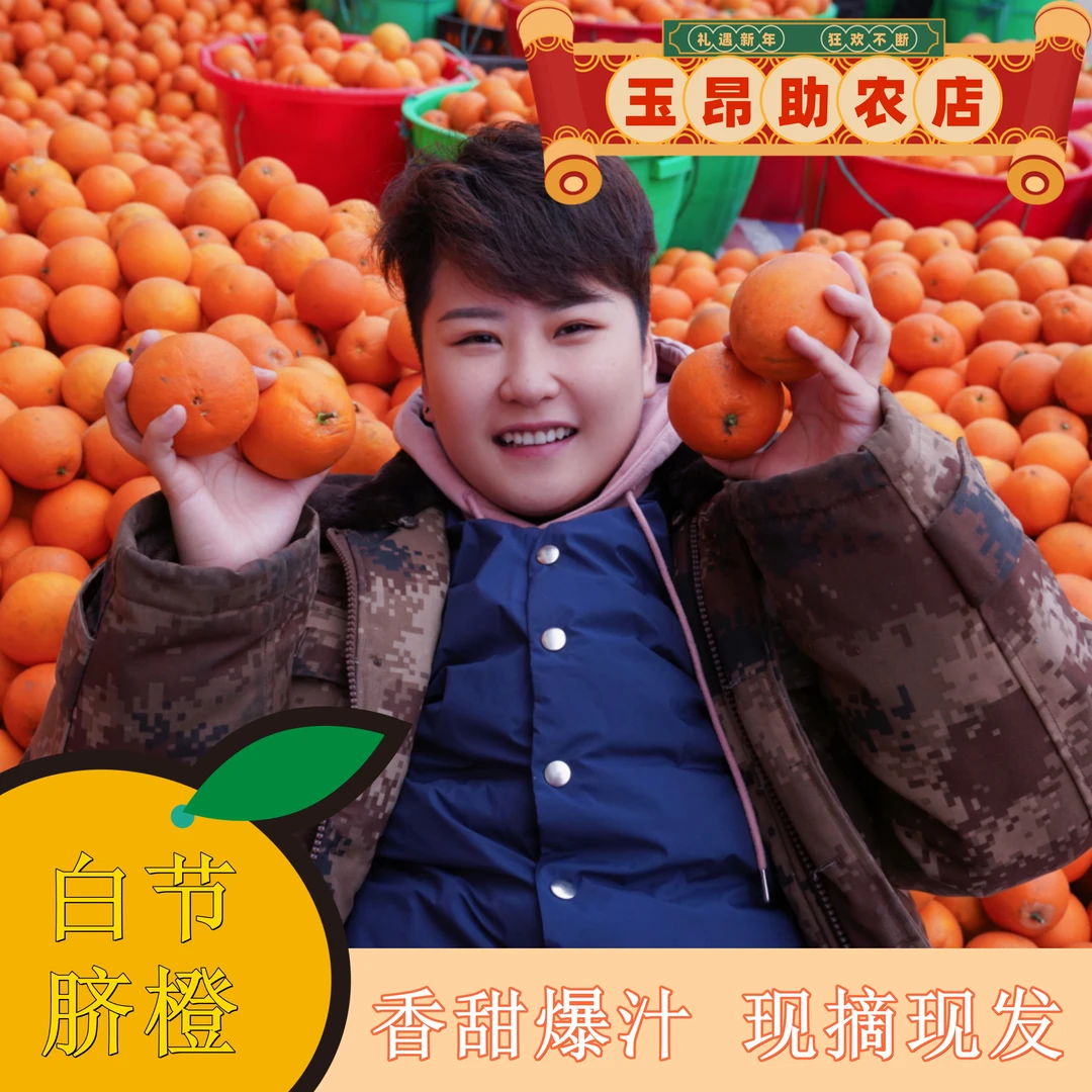 【龙玉昂助农】纳溪白节脐橙新鲜现摘现发多汁香甜可口好吃
