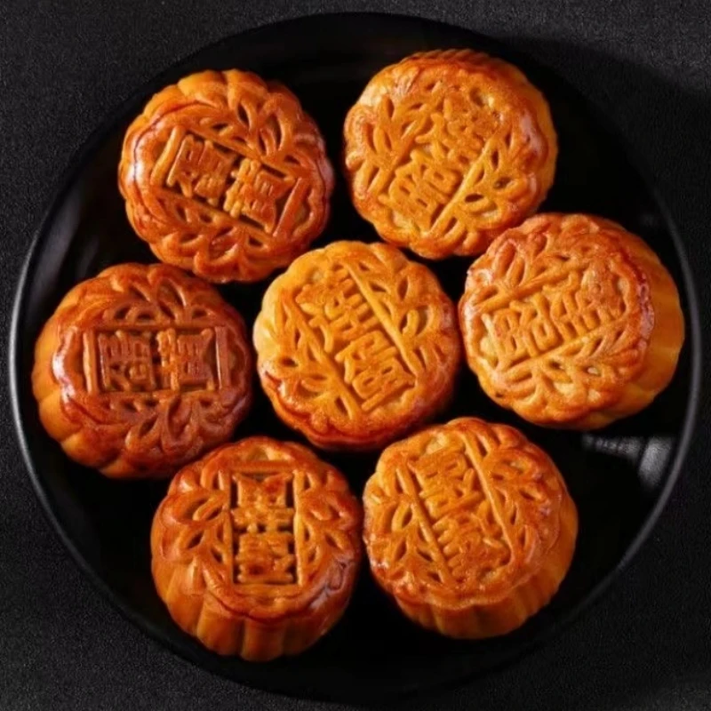 【24个豆沙】月饼中秋传统蛋黄豆沙广式小月饼香甜零食传承美味