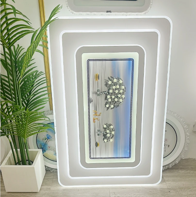 发财树玻璃客厅灯现代简约大气吸顶灯2024新款全屋套餐灯具语音