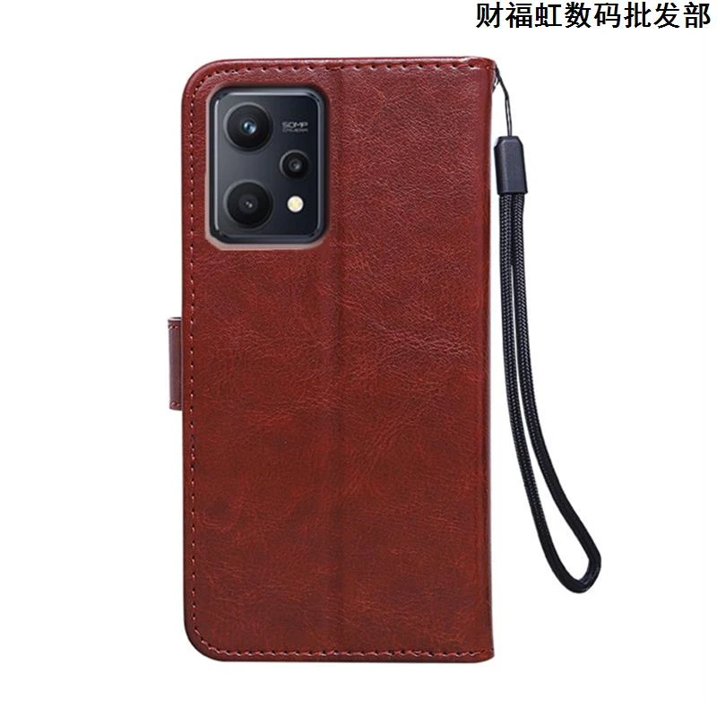 RealmeQ5手机壳RMX3478翻盖皮套真我Q5防摔软硅胶插卡钱包全包边