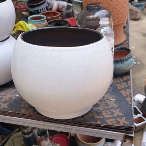 红陶20CM(含)-50CM(不含)大白球口径22*22