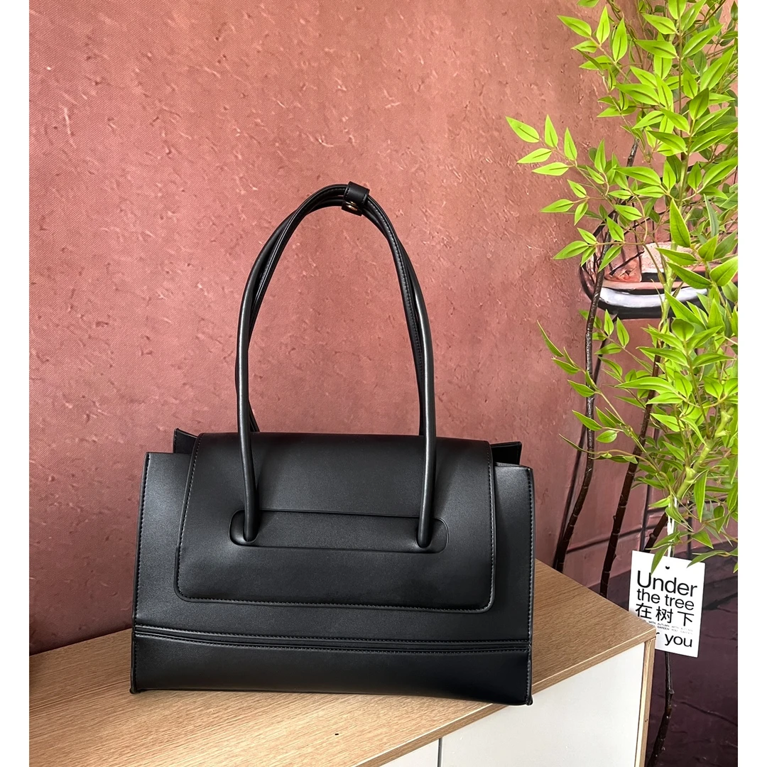 白领公文包真皮通勤托特包大容量包包时尚简约单肩包腋下包3022