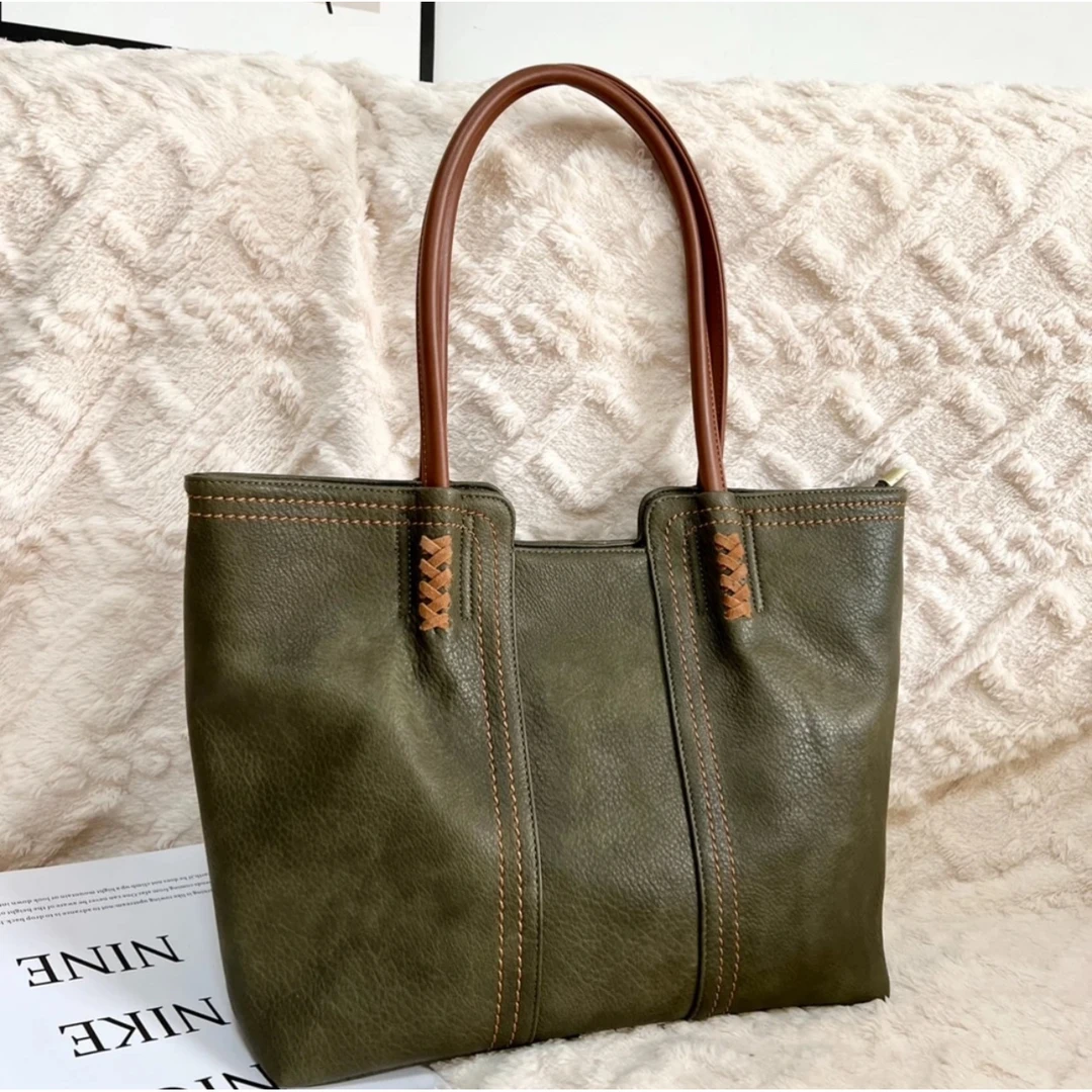 秋冬新款大托特包大容量女高级感时尚百搭通勤手提单肩包1755