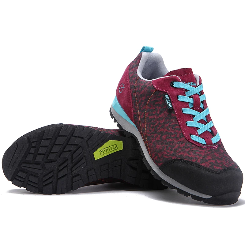 户外男女徒步鞋登山印花低帮耐磨防滑减震X7094303