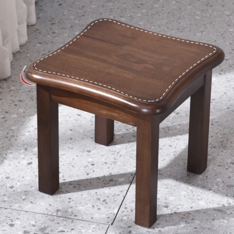 实木圆弧小矮凳家用鞋凳木凳简约客厅小凳板凳椅子新中式