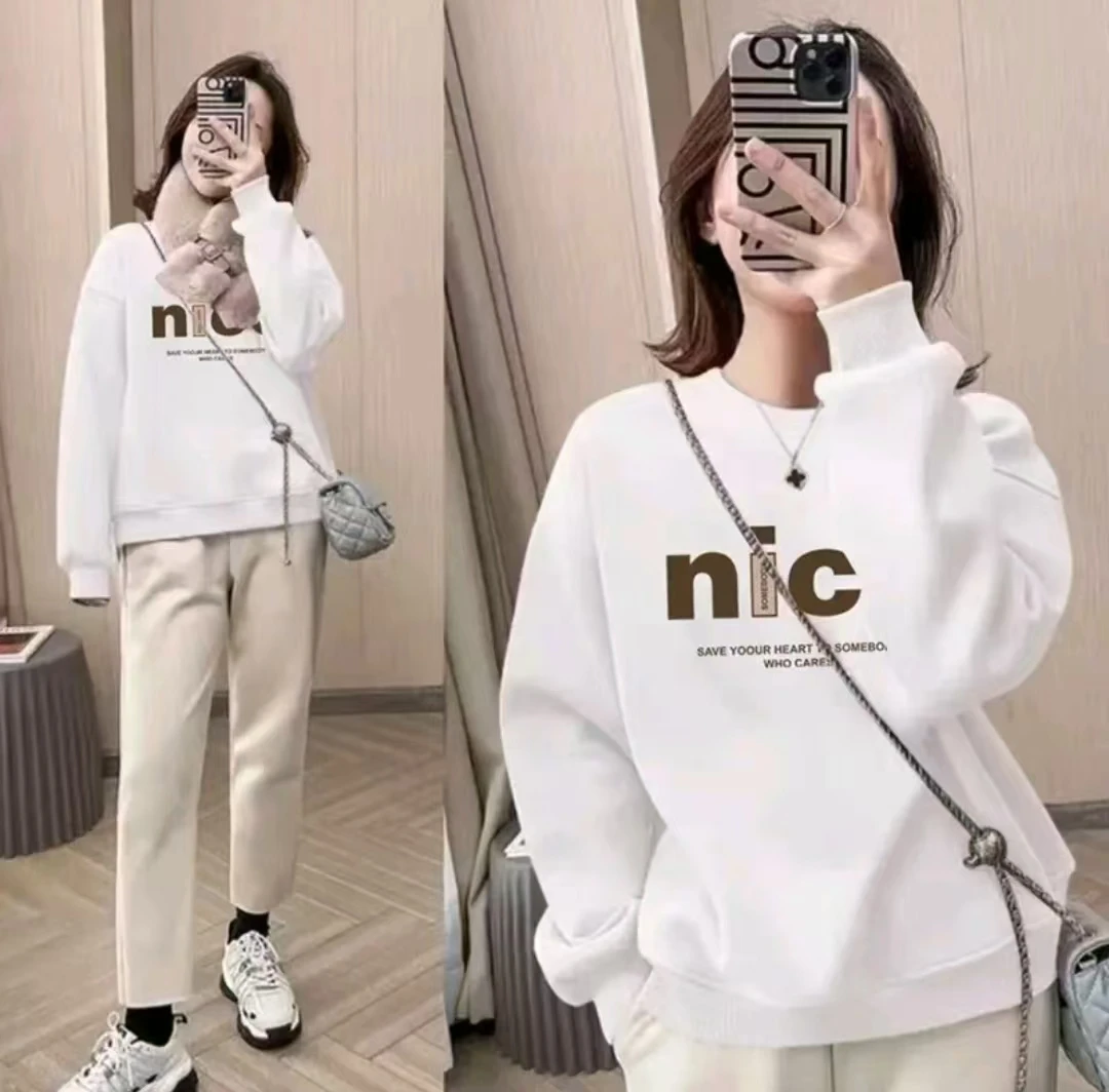 【宠粉福利】早秋新款休闲百搭时尚圆领男女同款 卫衣