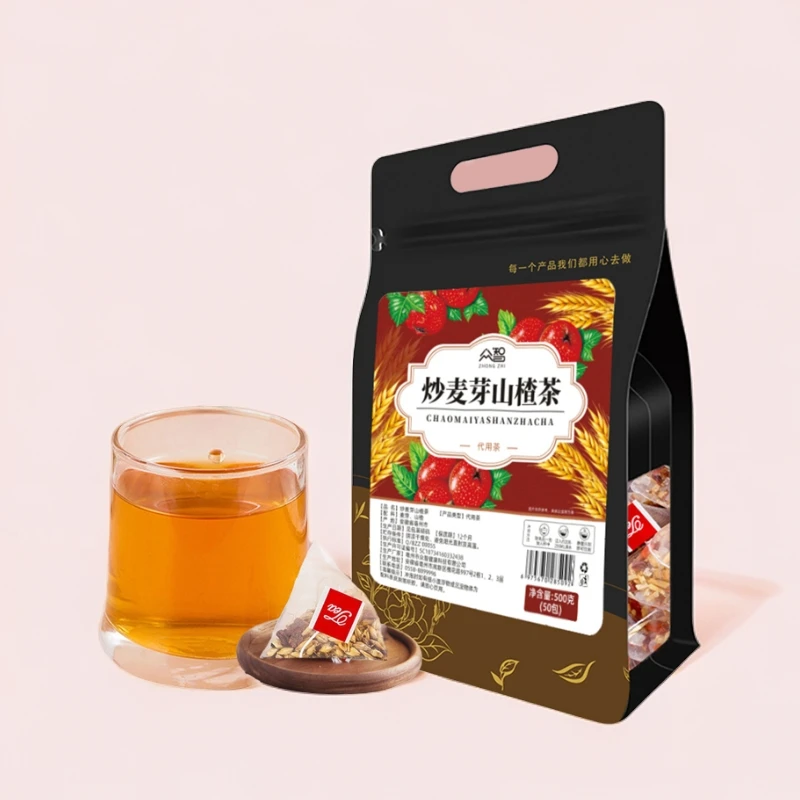 炒麦芽山楂茶酸甜开胃组合茶三角包量贩装多规格