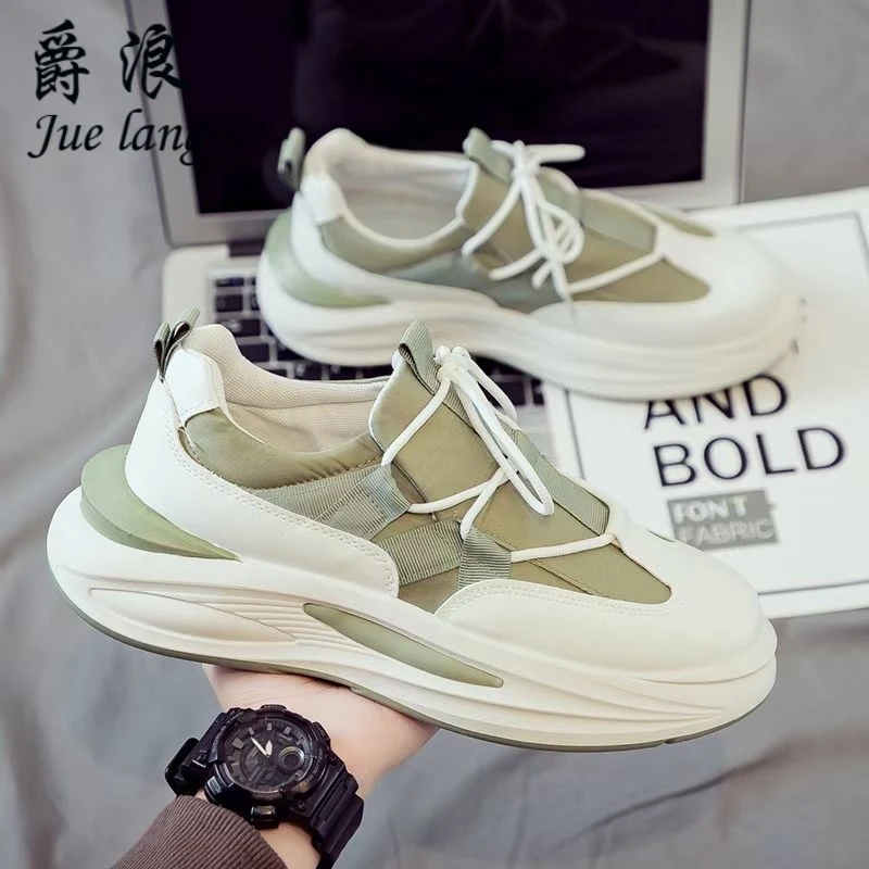 爵浪春季透气男鞋运动休闲百搭薄款潮流防臭潮鞋轻便网面板鞋网鞋