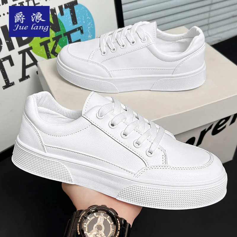 爵浪2025男鞋春季韩版运动休闲平底板鞋一脚蹬轻便百搭防滑潮鞋