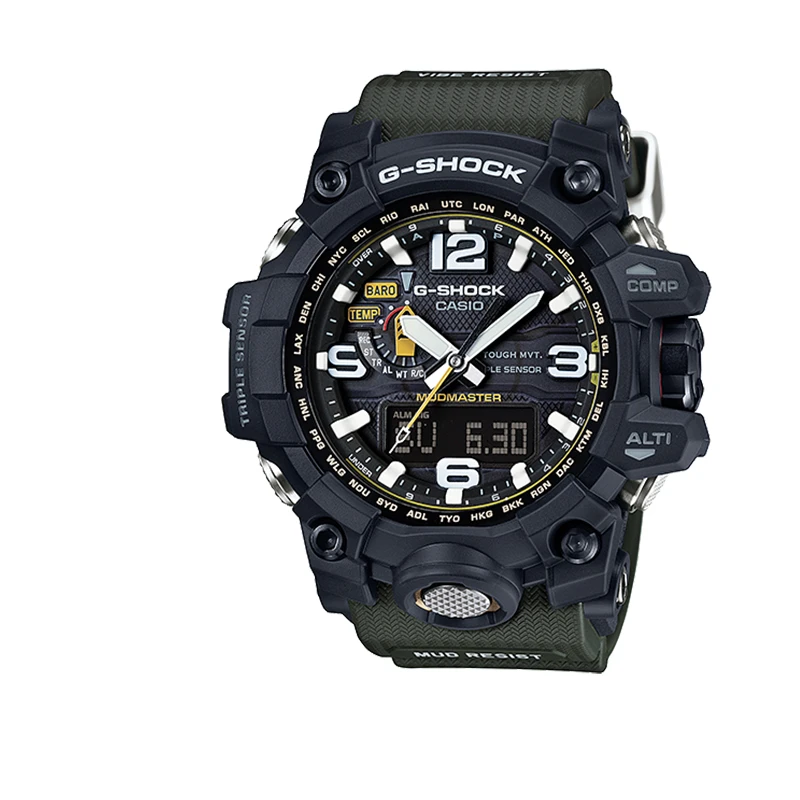 卡西欧大泥王 G-SHOCK多功能户外探险防泥电波男士手表GWG-1000