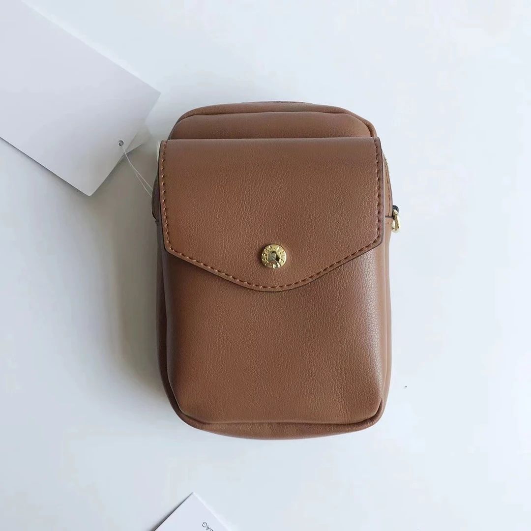 乐 轻便便携女士PU斜挎小包 复古手机包