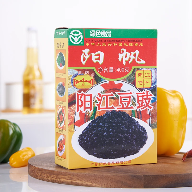 阳江豆豉阳帆牌400g*2/3/5盒美食豆豉蒸排骨蒸鱼炒菜原味豆豉调料