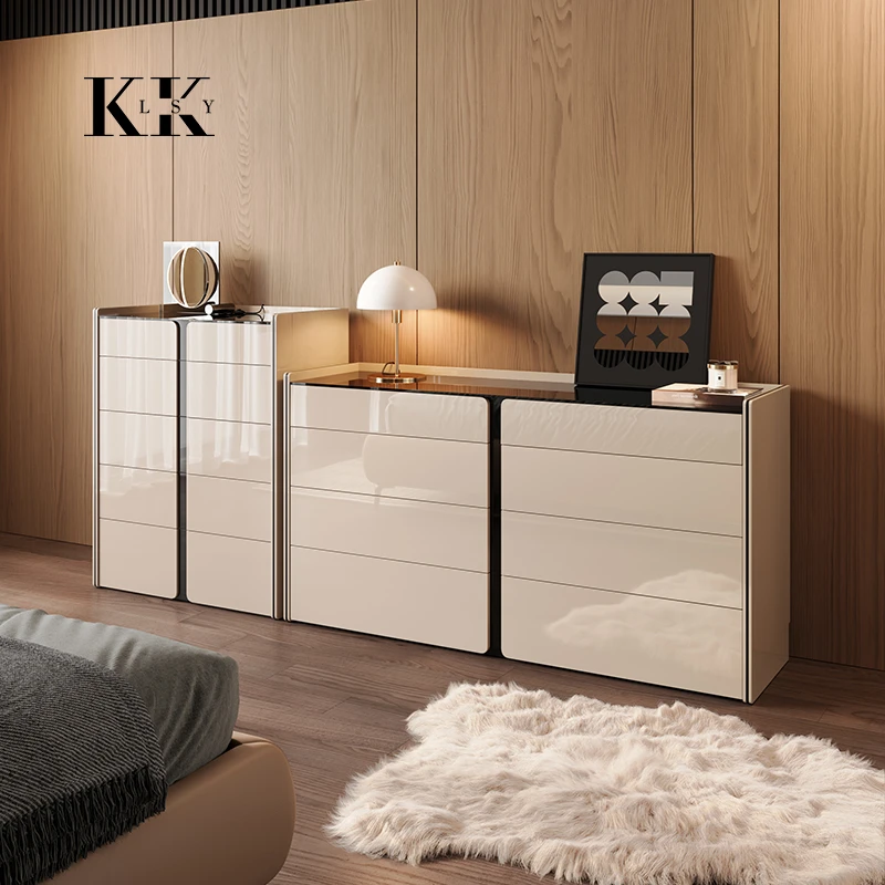 【诺西*KKLSY】现代意式极简床尾斗柜衣帽间珠宝首饰柜轻奢高端收纳