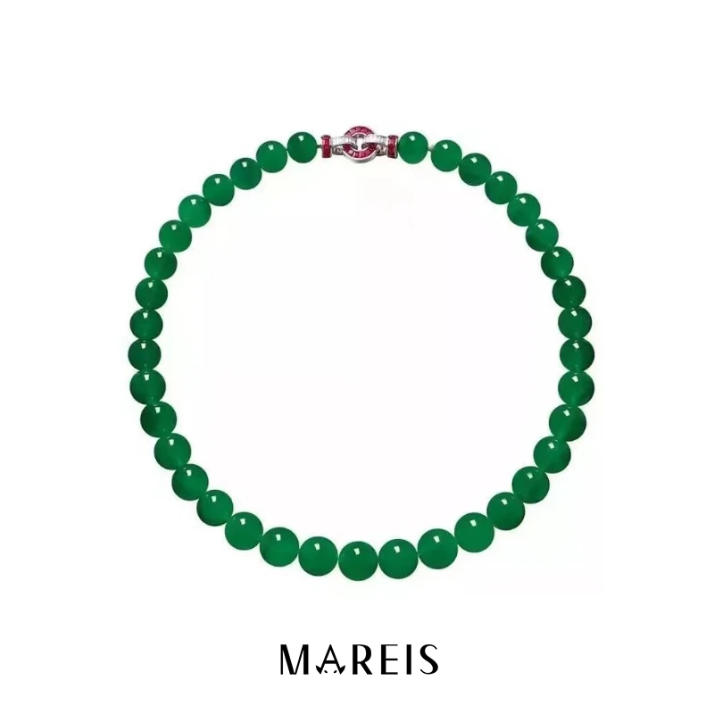 非金属合成锆石项链 新国风·玉随系列【多宝如意】项链67颗-10mm