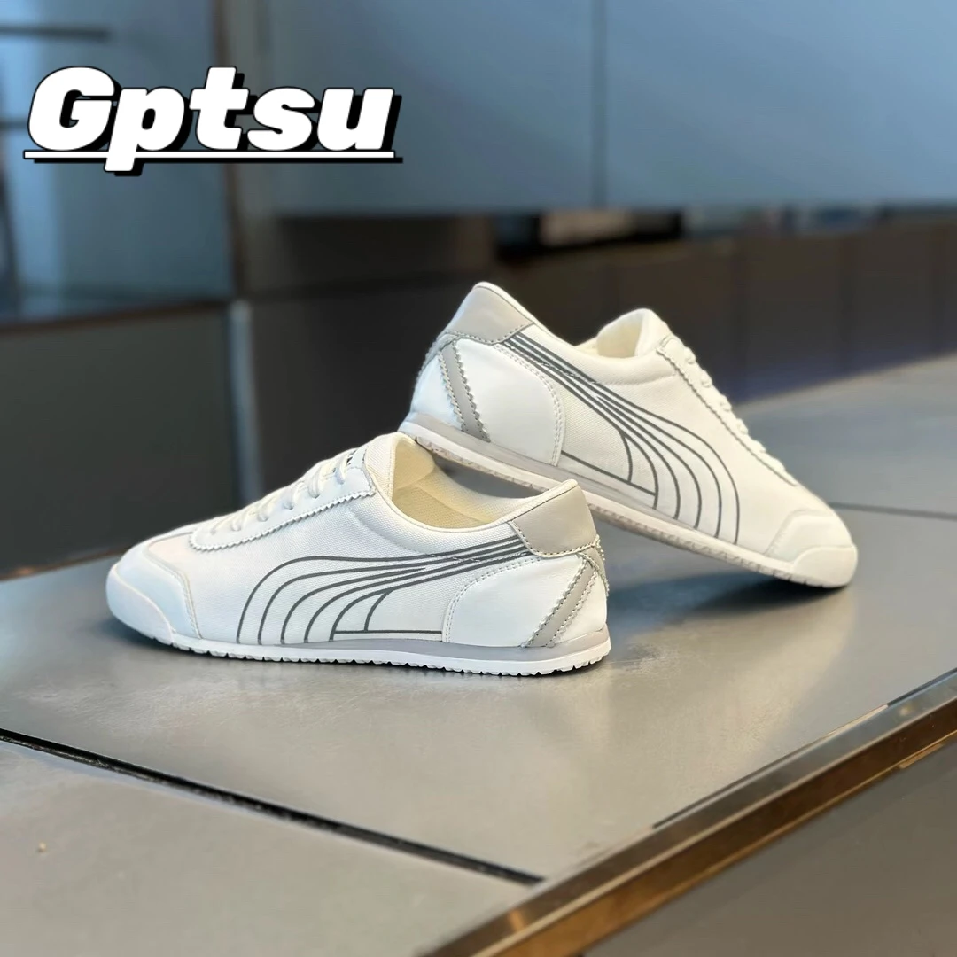 GPTSu男鞋2025春秋新款男士透气布面轻便韩版透气运动休闲阿甘鞋