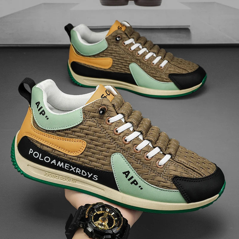 潮流新款男士休闲运动百搭跑步阿甘鞋防滑耐磨软底舒适透气不闷脚