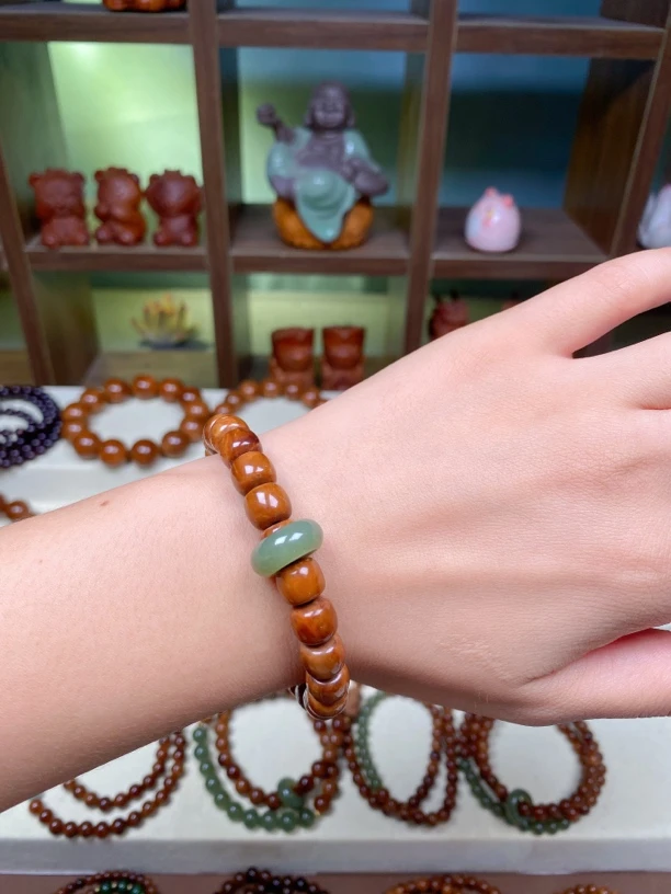 特级库克天然菩提手串跑环款8✖️9老型单圈手串