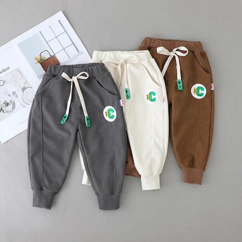 宝宝裤子春秋休闲裤薄款男童宽松卫裤长裤洋气儿童秋装单裤外穿潮