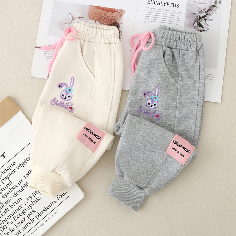 女童春秋裤子2024新款儿童运动裤中小童儿童洋气长裤女孩时尚卫裤