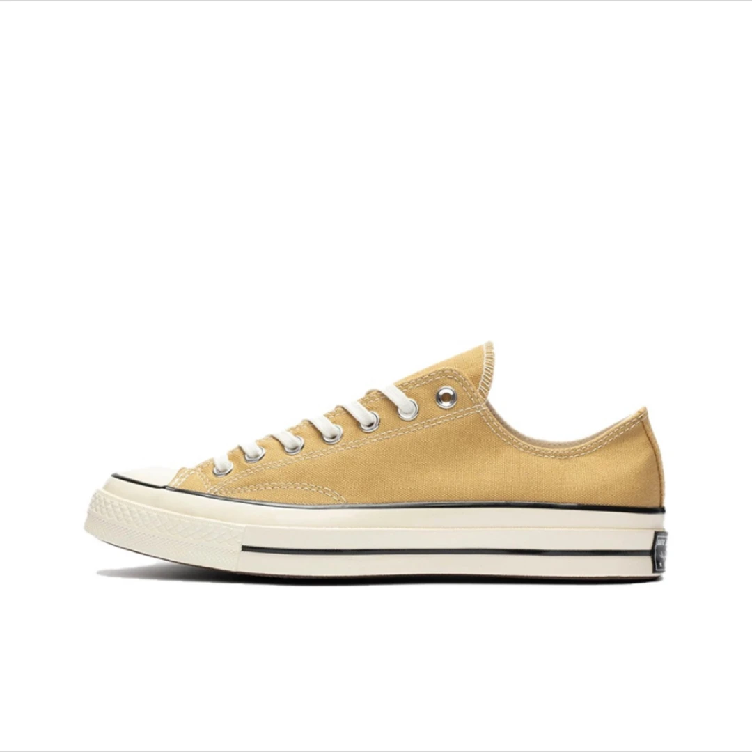 Converse匡威1970s卡其黄高低帮男女帆布鞋三星标A04593C
