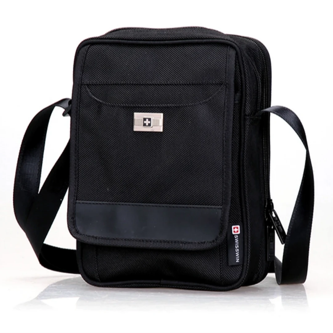 SUISSEWIN潮流商务耐磨收银休闲牛津布包竖款防水时尚多动能9006